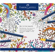 Faber-Castell - Watercolour pencil Art Grip Aquarelle tin of 24