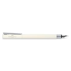 Faber-Castell - Fountain pen Neo Slim Ivory, Shiny Chromed, fine