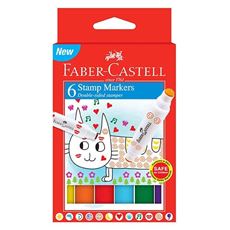 Faber-Castell - Stamp Markers, carboard wallet of 6