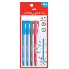 Faber-Castell - Ballpoint pen NX 23 0.7mm, blistercard of 4