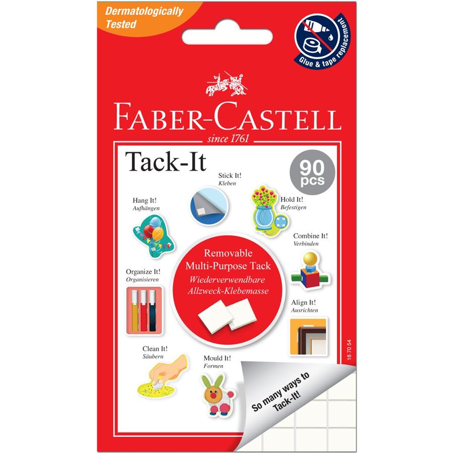 Faber-Castell - Adhesive Tack-It, 90pcs, 50g white