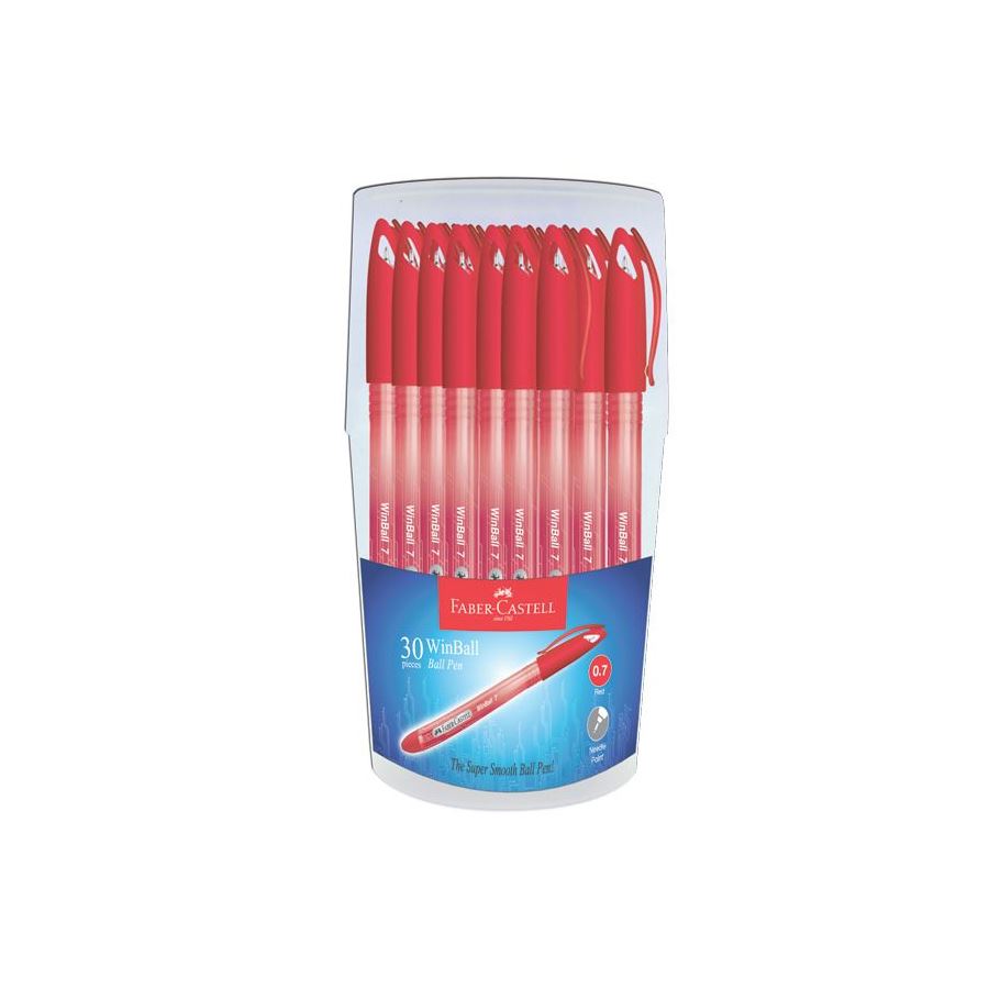 Faber-Castell - Ballpoint pen WinBall 0.7mm, red