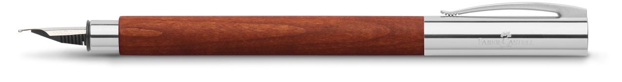 Faber-Castell - Ambition pear wood fountain pen, F, reddish brown
