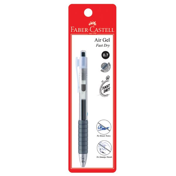 Faber-Castell - Gel pen Air Gel, 0.7mm, black, blistercard of 1