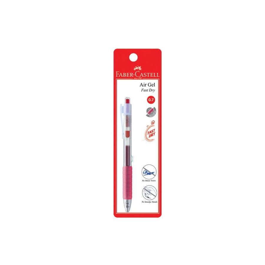 Faber-Castell - Gel pen Air Gel, 0.7mm, red, blistercard of 1