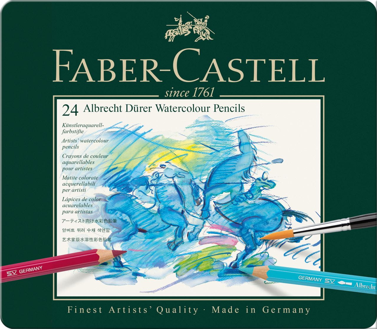 Faber-Castell - Albrecht Dürer watercolour pencil, tin of 24