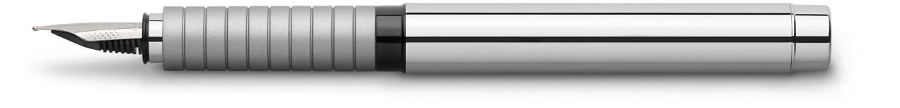 Faber-Castell - Essentio Metal fountain pen, F, silver shiny