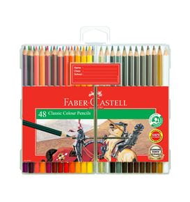 Faber-Castell - Classic colour pencils, slim-flexi case of 48