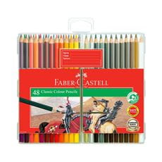 Faber-Castell - Classic colour pencils, slim-flexi case of 48