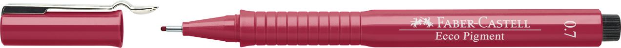 Faber-Castell - Ecco Pigment Fineliner, 0.7 mm, red