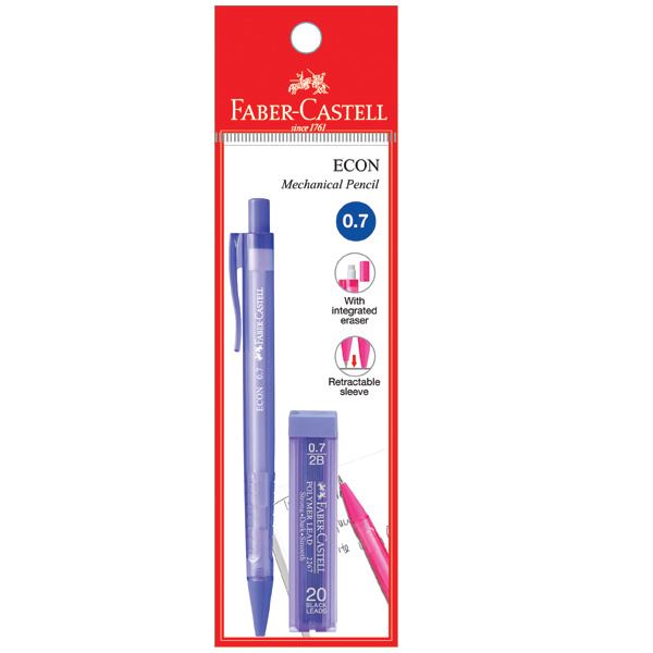 Faber-Castell - Mechanical pencil Econ 0.7mm with Leads