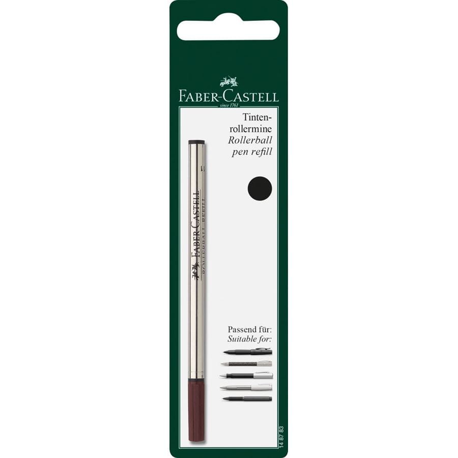 Faber-Castell - Spare refill for Fine Writing rollerball, M, black