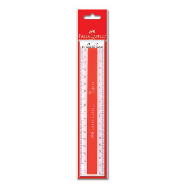 Faber-Castell - Ruler plastic 18cm