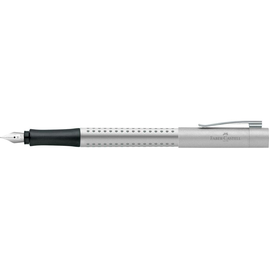 Faber-Castell - Grip 2011 fountain pen, nib width M, silver