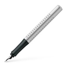 Faber-Castell - Grip 2011 fountain pen, nib width F, silver