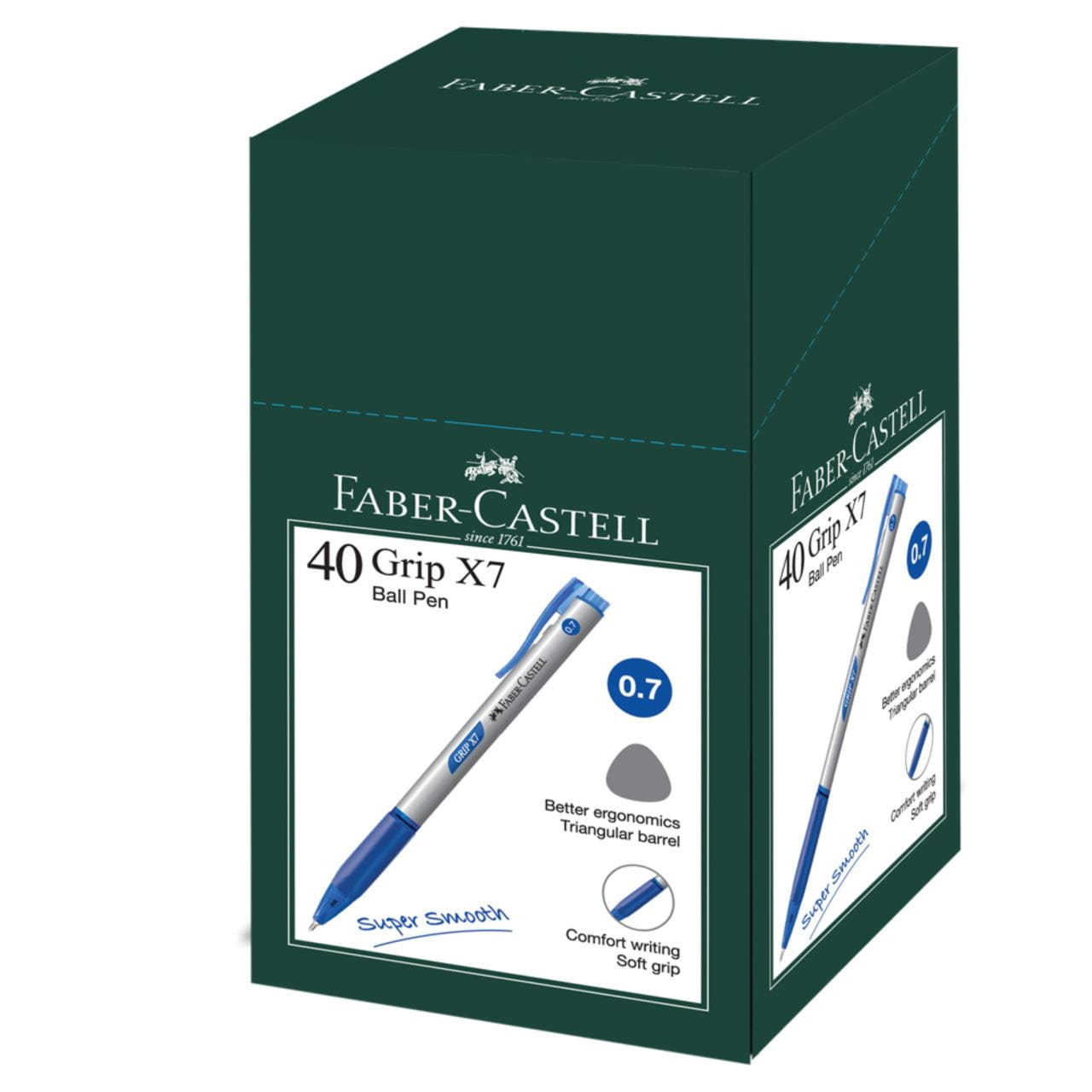 Faber-Castell - Ballpoint pen Grip X7 0.7mm, blue