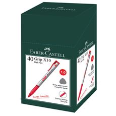 Faber-Castell - Ballpoint pen Grip X10 1.0mm, red
