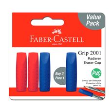 Faber-Castell - Eraser cap Grip 2001 + 1 Free