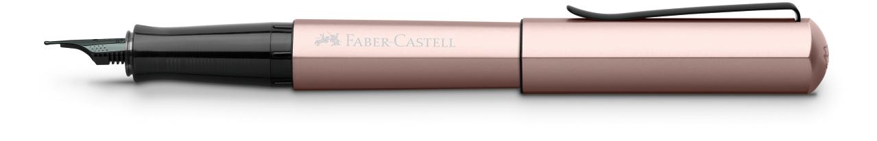 Faber-Castell - Fountain pen Hexo rose medium