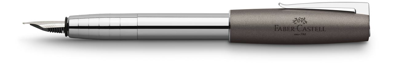 Faber-Castell - Loom Metallic fountain pen, M, grey