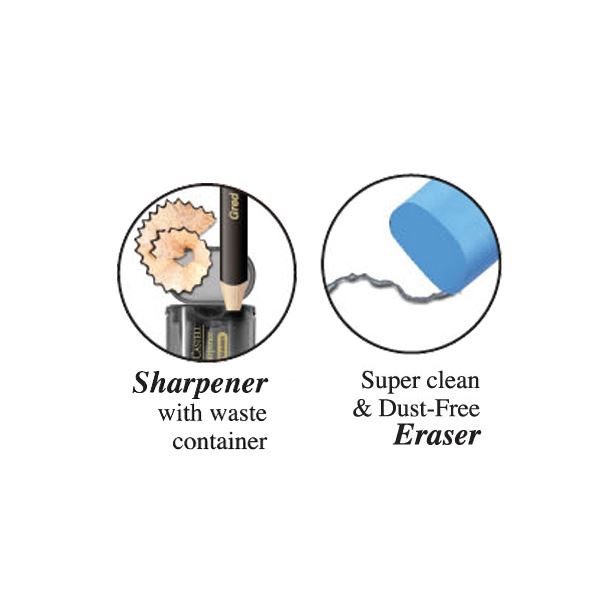 Faber-Castell - Eraser sharperner with Eraser Refill, blistercard of 1