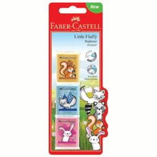 Faber-Castell - Eraser Dust-free Little Fluffy, blistercard of 3