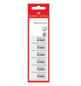 Faber-Castell - Eraser Dust-free 7086-40, blistercard of 6