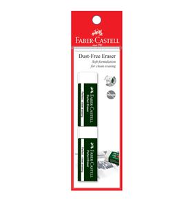 Faber-Castell - Eraser Dust-free with sleeve 7085-20, blistercard of 2