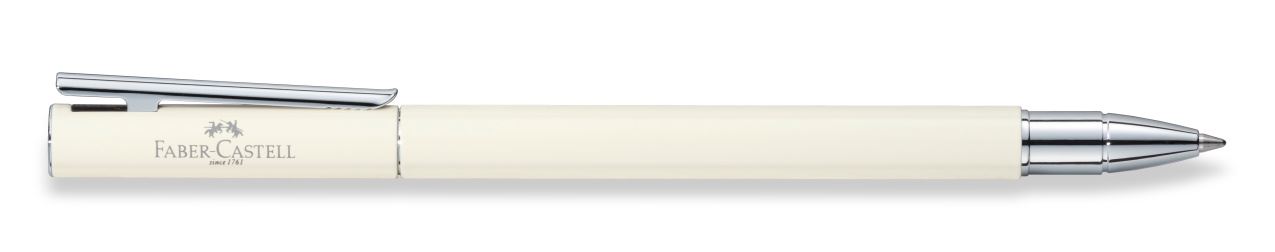 Faber-Castell - Roller Neo Slim Ivory, Shiny Chromed