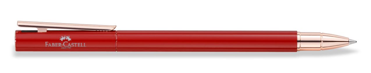 Faber-Castell - Roller Neo Slim Oriental Red, Rose Gold