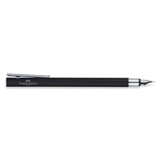 Faber-Castell - Fountain pen Neo Slim broadlack Matt, Shiny Chromed broad