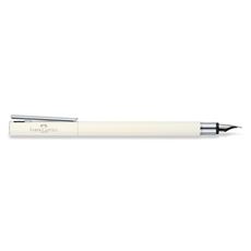 Faber-Castell - Fountain pen Neo Slim Ivory, Shiny Chromed, broad