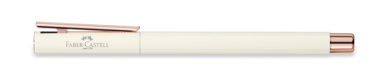 Faber-Castell - Fountain pen Neo Slim Ivory, Rose Gold Chrome, medium