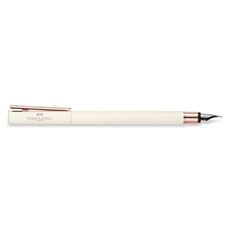 Faber-Castell - Fountain pen Neo Slim Ivory, Rose Gold Chrome, broad