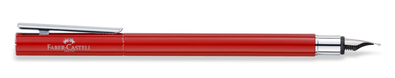 Faber-Castell - Fountain pen Neo Slim Oriental Red, Shiny, fine