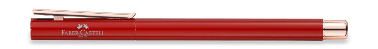 Faber-Castell - Fountain pen Neo Slim Oriental Red, Rose Gold, medium