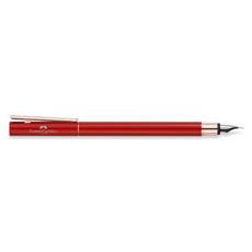 Faber-Castell - Fountain pen Neo Slim Oriental Red, Rose Gold, broad