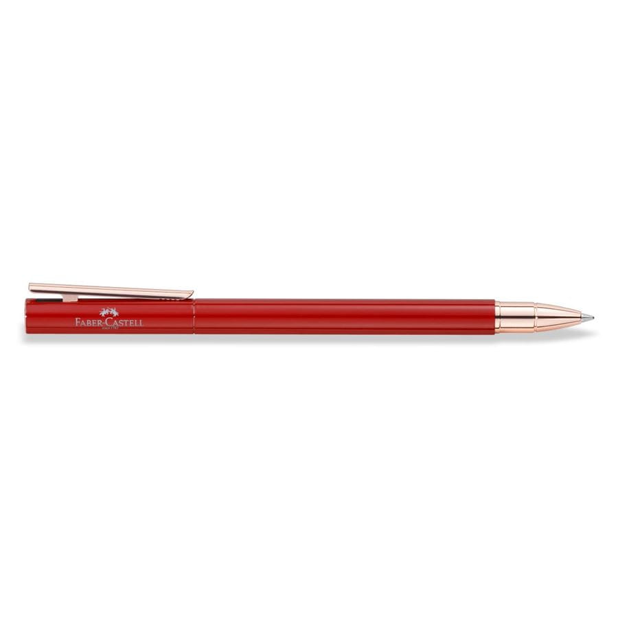 Faber-Castell - Gel Pen Neo Slim Oriental Red, Rose Gold