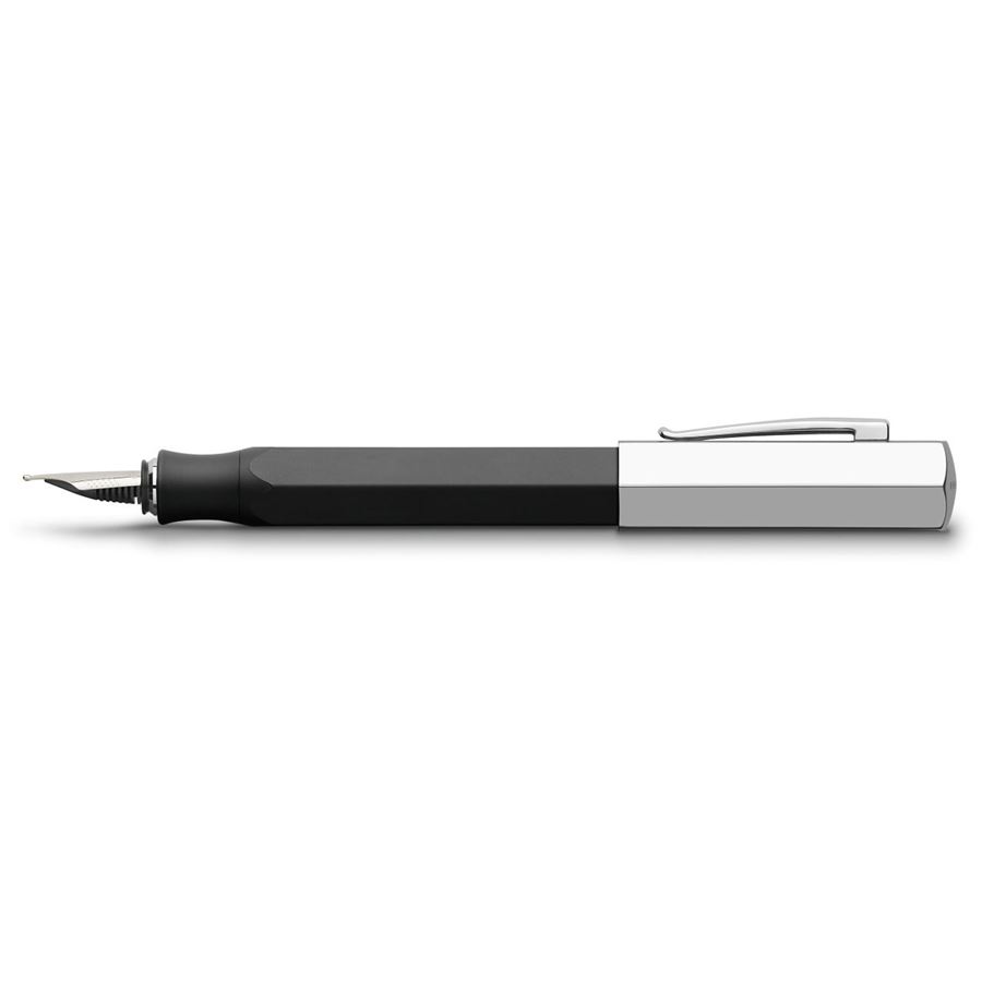 Faber-Castell - Ondoro graphite black fountain pen, M, black