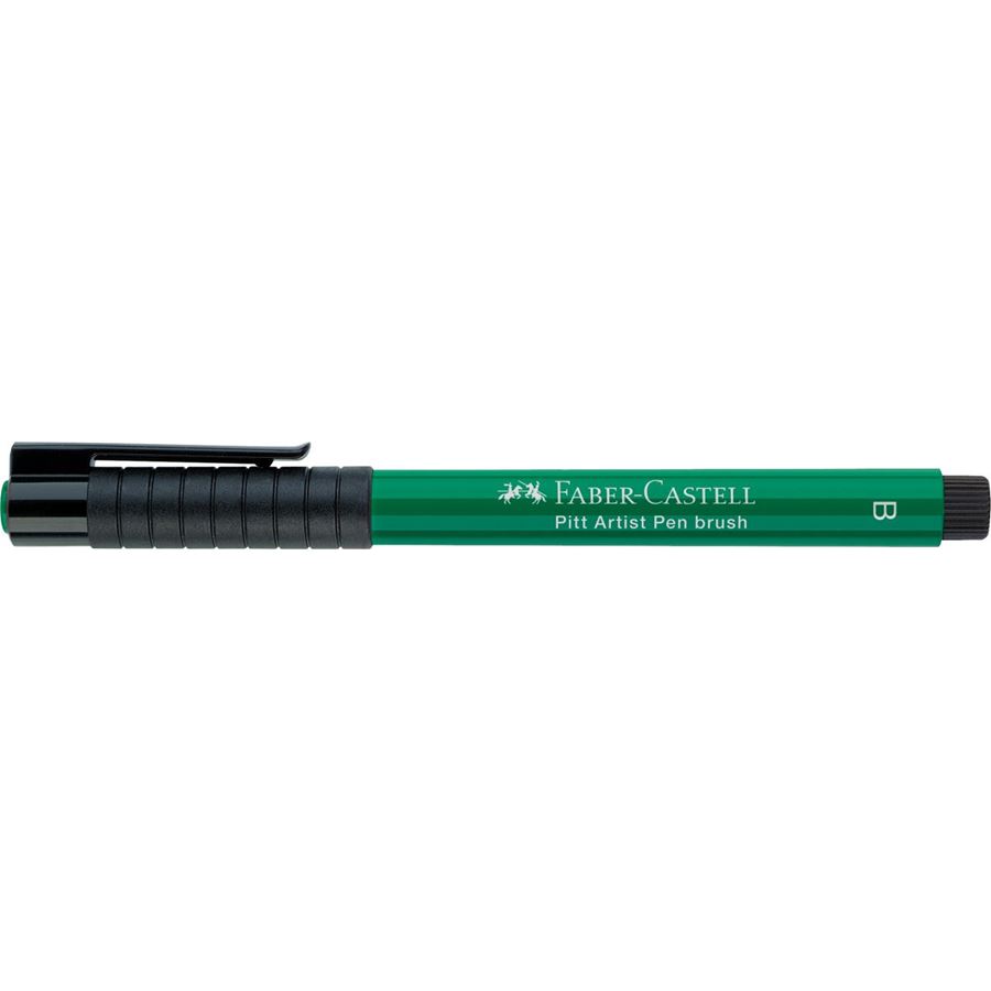 Faber-Castell - Pitt Artist Pen Brush India ink pen, dark phthalo green