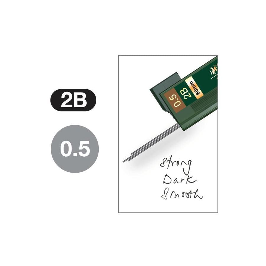 Faber-Castell - Polymer lead 2B, 0.5mm, blistercard of 2