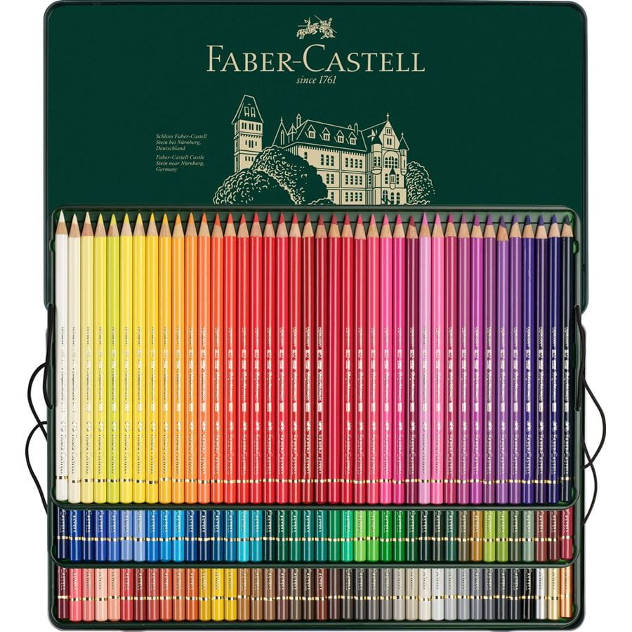 Faber-Castell - Polychromos colour pencil, tin of 120