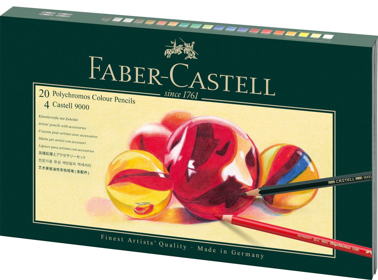 Faber-Castell - Polychromos colour pencil, gift set, Mixed Media