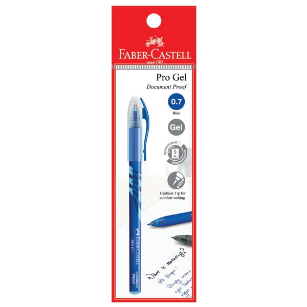 Faber-Castell - Gel pen Pro Gel, 0.7mm, blue, blistercard of 1