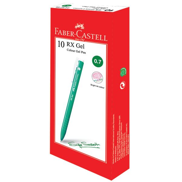 Faber-Castell - Gel pen RX Gel Colour 0.7 green 10x