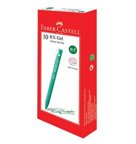 Faber-Castell - Gel pen RX Gel Colour 0.7 green 10x