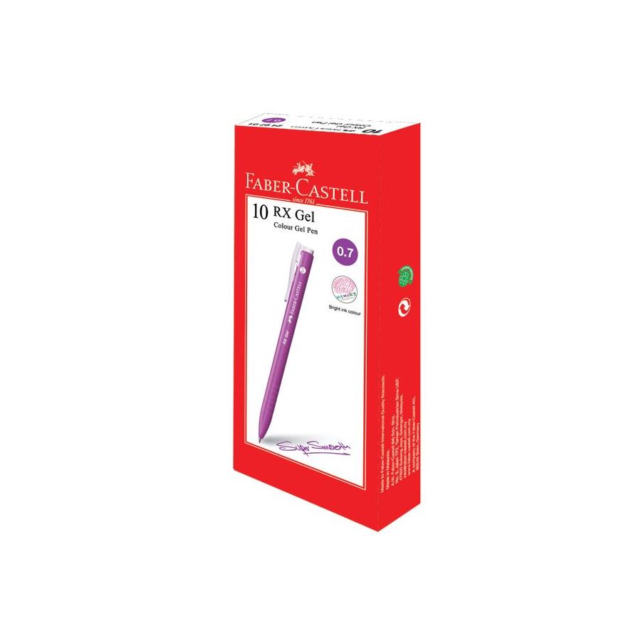 Faber-Castell - Gel pen RX Gel Colour 0.7 lilac 10x