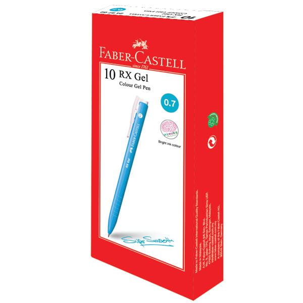 Faber-Castell - Gel pen RX Gel Colour 0.7 turqoise 10x