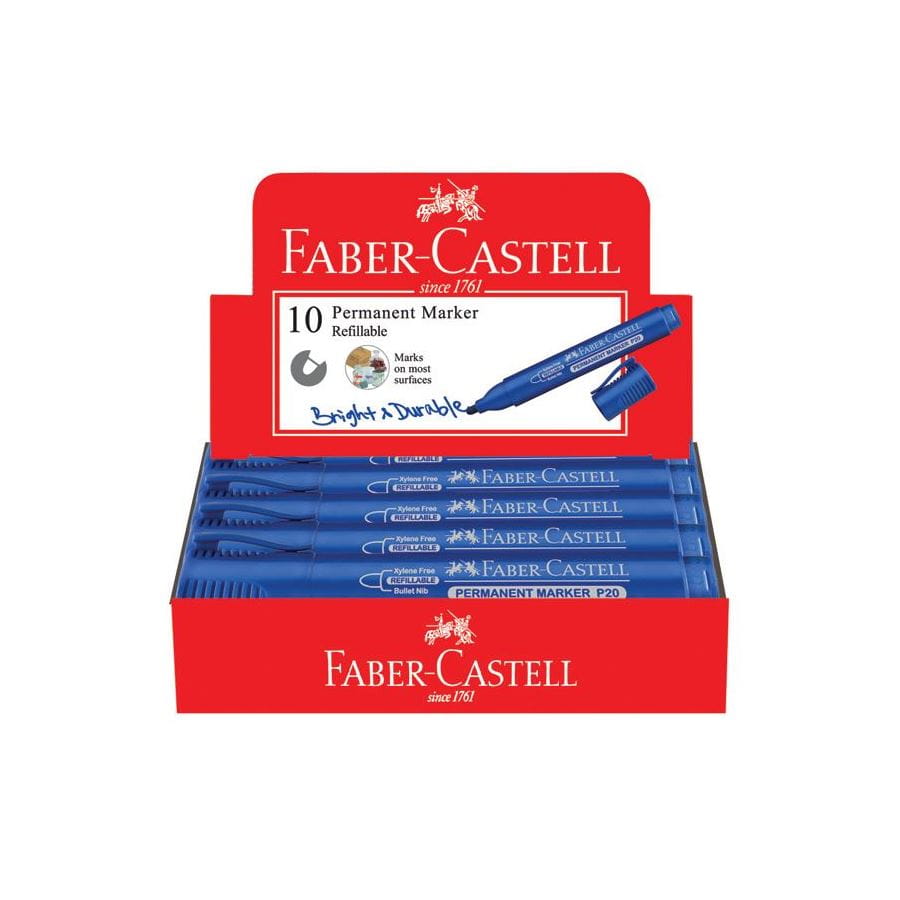 Faber-Castell - Marker Permanent P20, blue