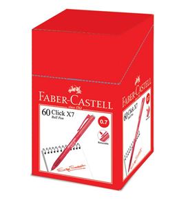 Faber-Castell - Ballpoint pen Click X7 0.7mm, red